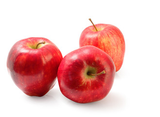 Red Washington apple isolated clipping path.