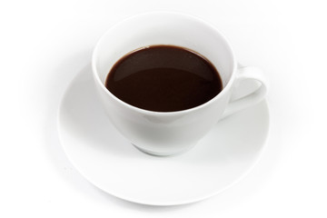 Cup of coffee isolated on white background