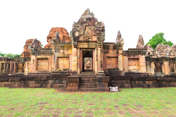 Fototapeta na wymiar Ancient Stone Castle in North East of Thailand
