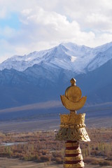 Obraz premium North India Sculpture with landscape