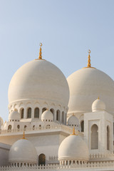 Fototapeta na wymiar Deails of Sheikh Zayed mosque in Abu-Dhabi