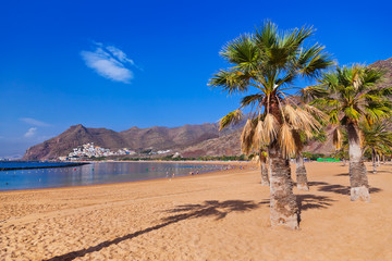 Beach Teresitas in Tenerife - Canary Islands
