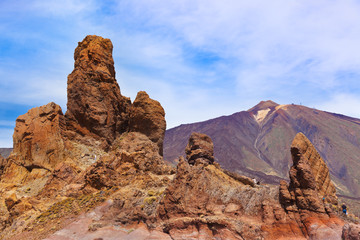 Fototapeta na wymiar Rock at volcano Teide in Tenerife island - Canary