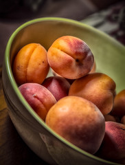 Apricots in the bowl