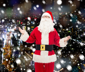man in costume of santa claus