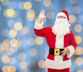 man in costume of santa claus