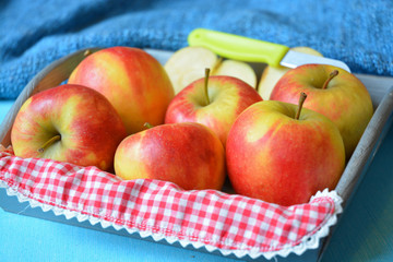 Fruitschaal met verse appels