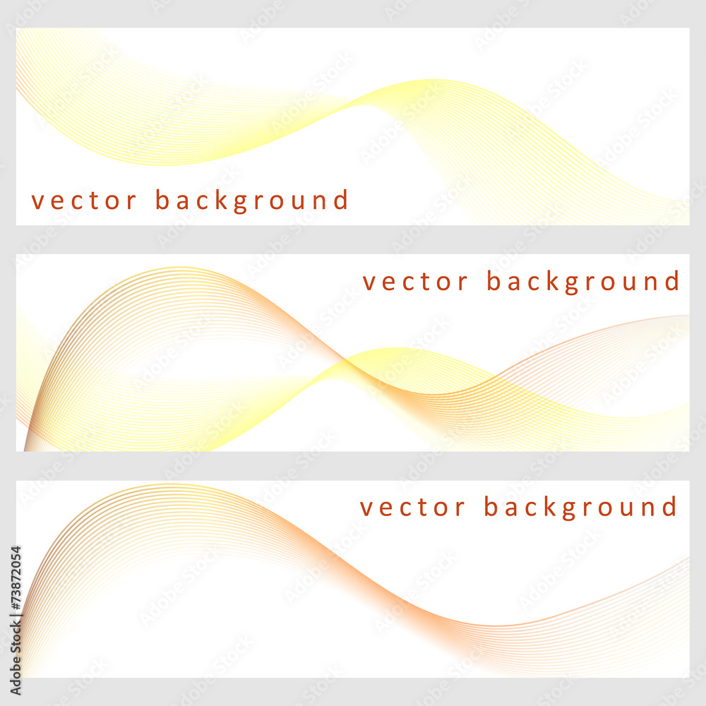 Poster set abstract vector background