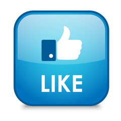 LIKE Web Button (thumbs up recommend comment vote share send)