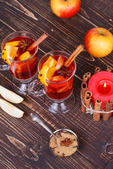 Mulled wine or fruit tea