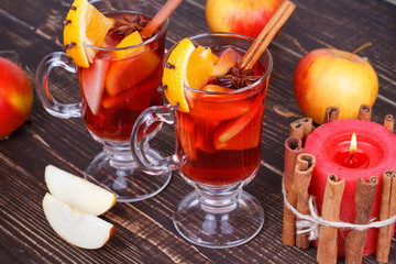 Mulled wine or fruit tea