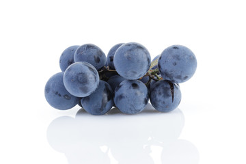 ripe isabella grapes isolated