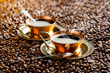 Black coffee in oriental style