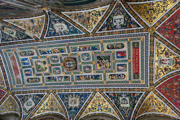 ceiling painting in the old church