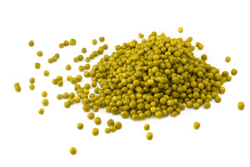 image of  peas on a white background