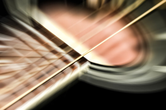 Motion Blur Acoustic Guitar Abstract