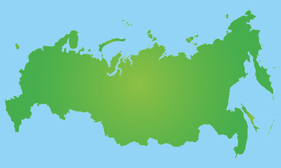 Russland in Grün