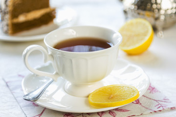 Tea with lemon