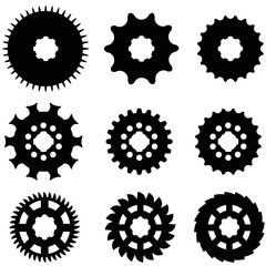 Vector image of gears.