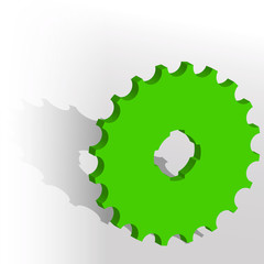 Vector image of gears.