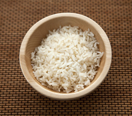 bol de riz blanc