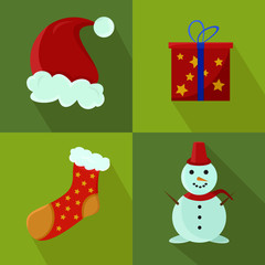 Set of christmas icons
