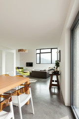 interior, lovely apartment furnished, view from dining room