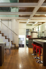 Interior, beautiful loft