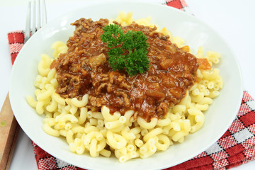 coquillettes à la bolognaise