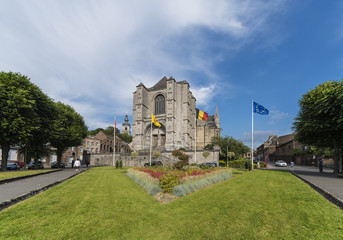 The Sainte-Waudru Collegiate Church in Mons, Belgium