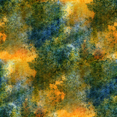 impressionism  artist blue, yellow, green  seamless  watercolor