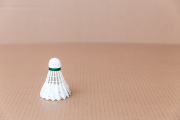 Badminton shuttlecock isolated background