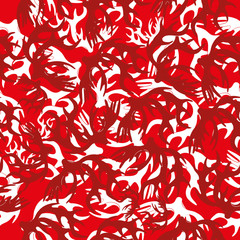 Vector christmas background. Horns.