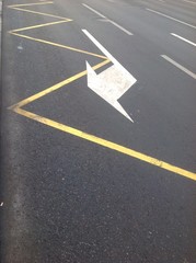 разметка на дороге, остановка