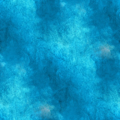 Fototapeta na wymiar impressionism blue artist seamless watercolor wallpaper texture