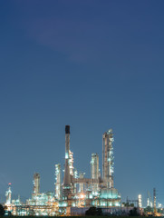 Obraz premium petrochemical industrial plant power station