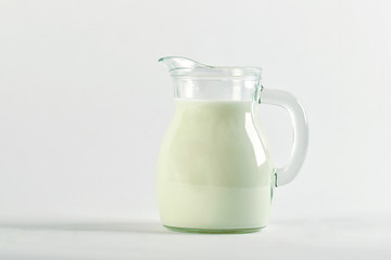 Milk in a vase