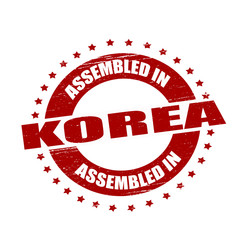 Assembled in Korea