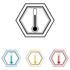Medical thermometer web icon .
