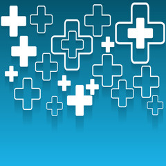 Vector illustration of abstract medical background .