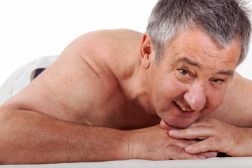 Obraz premium Senior man at the massage