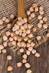 chickeaps on wooden surface