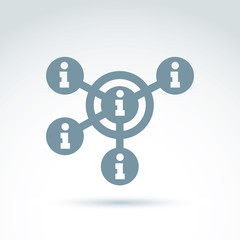 Social information collecting and exchange theme icon, social me