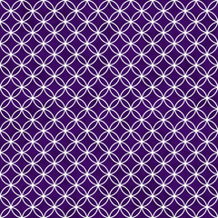 Purple and White Interlocking Circles Tiles Pattern Repeat Backg