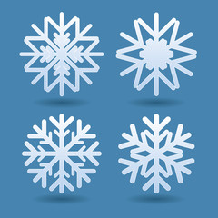 Set of snowflakes