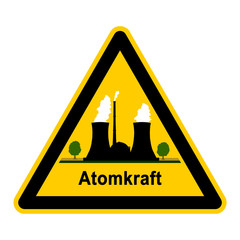 wso101 WarnSchildOrange - atom1 - Symbol - Atomkraft g2648 © fotohansel