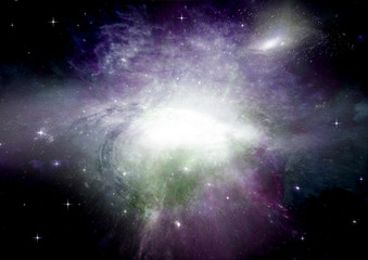 Naklejka premium Stars of a planet and galaxy in a free space