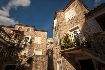 view of old stone building at mediterranean town