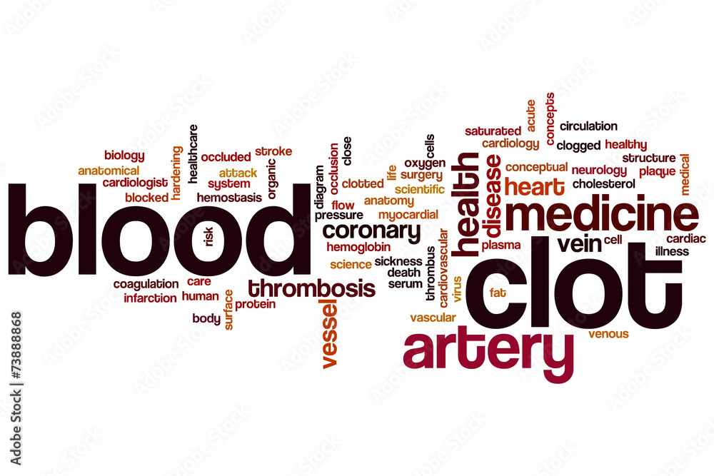 Canvas Prints Blood clot word cloud