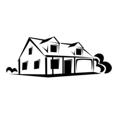 Real estate, house sketch